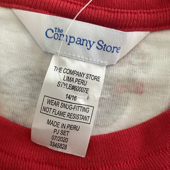 The Company Store; youth pajama set; dog theme size 14 - Picture 4 of 8